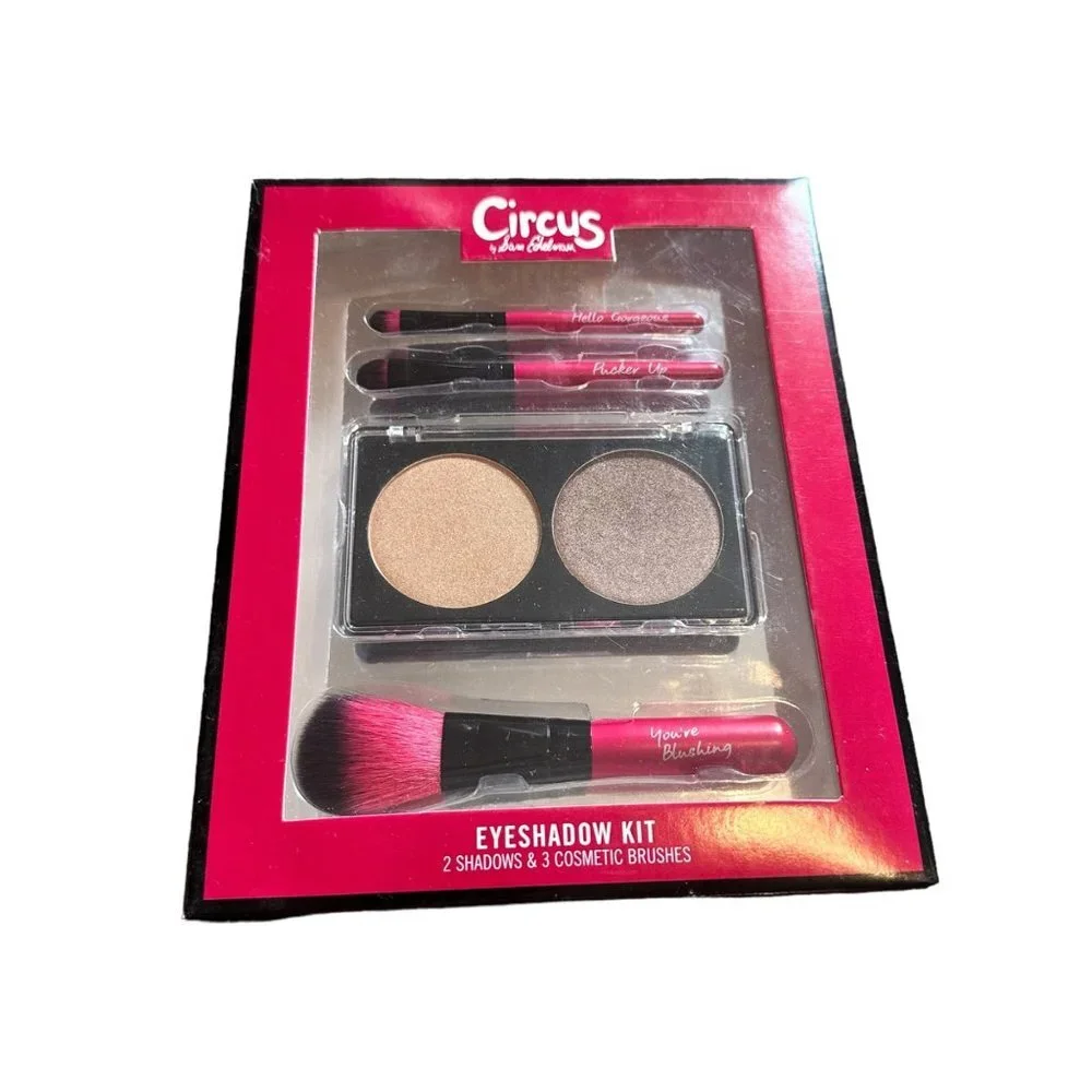 Circus by Sam Edelman 2 High Intensity Eyeshadows & 3‎ Cosmetic Brushes Kit